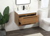 30 Inch Single Bathroom Vanity In Walnut Brown With Backsplash (VF43530WB-BS)