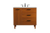 36 Inch Bathroom Vanity In Teak (VF47036MTK)