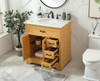 32 Inch Single Bathroom Vanity In Natural Wood (VF15032NW)