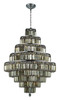 Maxime 20 Light Chrome Chandelier Golden Teak (Smoky) Royal Cut Crystal (V2038D30C-GT/RC)