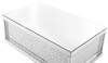 48 Inch Rectangle Crystal Coffee Table In Clear Mirror Finish (MF91003)