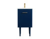 18 Inch Single Bathroom Vanity In Blue (VF48018MBL)