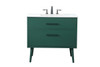 36 Inch Bathroom Vanity In Green (VF41036MGN)