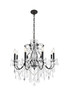St. Francis 8 Light Dark Bronze Chandelier Clear Royal Cut Crystal (V2015D26DB/RC)