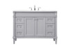 Elegant Furniture and Lighting 48 Inch Single Bathroom Vanity In Grey (VF31848GR)