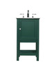 19 Inch Single Bathroom Vanity In Green (VF27019GN)