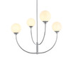 Nyomi 36 Inch Chandelier In Chrome (LD814D36C)