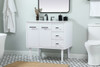 36 Inch Single Bathroom Vanity In White (VF48036MWH)