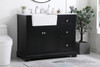 42 Inch Single Bathroom Vanity In Black (VF60242BK)