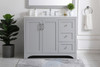 Elegant Furniture and Lighting 42 Inch Single Bathroom Vanity In Grey (VF17042GR)