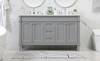 60 Inch Double Bathroom Vanity In Grey (VF31860DGR)