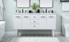 60 Inch Single Bathroom Vanity In White (VF48060DMWH)