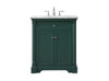 30 Inch Single Bathroom Vanity Set In Green (VF53030GN)