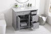 42 Inch Single Bathroom Vanity In  Grey (VF53042GR)