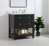 30 In. Single Bathroom Vanity Set In Black (VF27030BK)