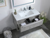 36 Inch  Single Bathroom Floating Vanity In Concrete Grey (VF43036CG)