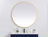 Pier 48 Inch Led Mirror With Adjustable Color Temperature 3000K/4200K/6400K In Brass (MRE6048BR)