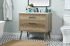Elegant Furniture and Lighting 36 Inch Single Bathroom Vanity In Natural Oak (VF41036NT)