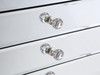 Elegant Furniture and Lighting 7 Drawer Jewelry Armoire 18 In. X 12 In. X 41 In. In Silver Clear (MF6-1003SC)