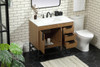 36 Inch Single Bathroom Vanity In Walnut Brown (VF48836WB)