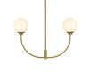Nyomi 30 Inch Chandelier In Satin Gold (LD816D30SG)