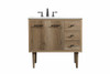36 Inch Single Bathroom Vanity In Natural Oak (VF48036NT)