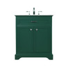 30 Inch Single Bathroom Vanity In Green (VF15030GN)