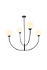 Nyomi 42 Inch Chandelier In Black (LD814D42BK)