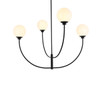 Nyomi 42 Inch Chandelier In Black (LD814D42BK)