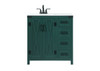 32 Inch Single Bathroom Vanity In Green (VF90232MGN)