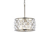 Madison 4 Light Polished Nickel Pendant Clear Royal Cut Crystal (1213D16PN/RC)