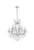 Elegant Furniture and Lighting Maria Theresa 13 Light Chrome Chandelier Clear Royal Cut Crystal (2800D27C/RC)