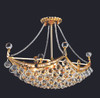 Corona 6 Light Gold Chandelier Clear Royal Cut Crystal (V9800D24G/RC)