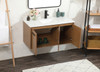 40 Inch Single Bathroom Vanity In Walnut Brown (VF44540WB)