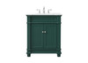 30 Inch Single Bathroom Vanity Set In Green (VF50030GN)