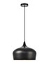 Nora Collection Pendant D11.5In H9In Lt:1 Black Finish (LDPD2003)