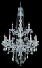 Verona 15 Light Chrome Chandelier Golden Teak (Smoky) Royal Cut Crystal (7915G33C-GT/RC)