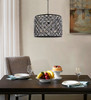 Madison 8 Light Matte Black Chandelier Silver Shade (Grey) Royal Cut Crystal (1206D27MB-SS/RC)