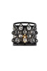 Madison 1 Light Matte Black Wall Sconce Silver Shade (Grey) Royal Cut Crystal (1214W11MB-SS/RC)