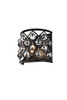 Madison 1 Light Matte Black Wall Sconce Silver Shade (Grey) Royal Cut Crystal (1214W11MB-SS/RC)