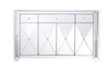 60 In Clear Crystal Mirrored Credenza (MF91057)