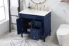 36 Inch Single Bathroom Vanity In Blue (VF31836BL)