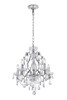 Voltaire Collection Chandelier D22 H22 Lt:5 Chrome Finish (LD4005D22C)