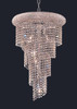 Spiral 8 Light Chrome Pendant Clear Royal Cut Crystal (V1801SR16C/RC)