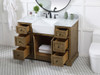 48 Inch Single Bathroom Vanity In Driftwood (VF60248DW-BS)