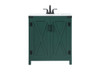 30 Inch Single Bathroom Vanity In Green (VF90230MGN)