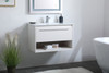 30 Inch  Single Bathroom Floating Vanity In White (VF43030WH)