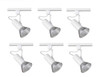 Matte Frosted White Track Head, 120V, Fits R20/Par20/Br30/Par30/Par38,(Light Source Not Included) L2.75 W1.95 H6.32 6 Pack (TKH100MW-6PK)