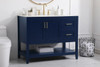 42 Inch Single Bathroom Vanity In Blue (VF16042BL)