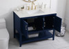 42 Inch Single Bathroom Vanity In Blue (VF16042BL)